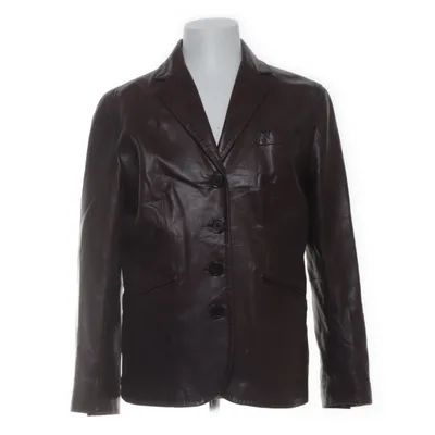 Læderblazer (Brun) fra Ann Taylor Læder, Polyester
