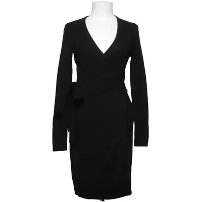 Robe portefeuille (Noir) de Diane von Furstenberg Cachemire, Laine