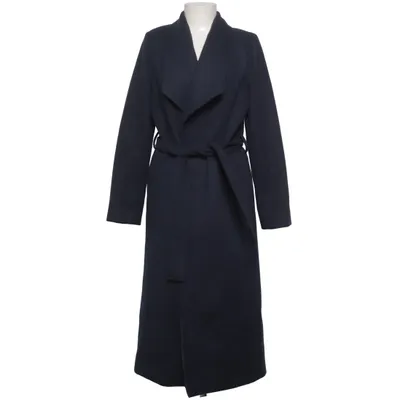 Coat (Blue) from Refka Polyester, Viscose