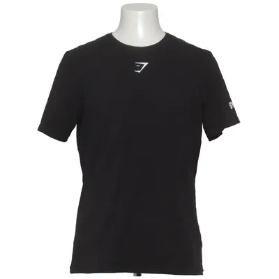 T-shirt (Zwart) van Gymshark Katoen, Elastaan