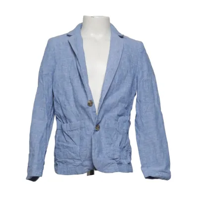 Blazer (Blue) from H&M Linen, Cotton, Polyester