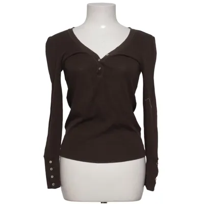 T-shirt manches longues (Marron) de Massimo Dutti Woman Coton, Lyocell