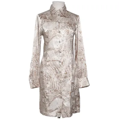 Blusenkleid (Weiß, Braun, Beige) von Trussardi Jeans