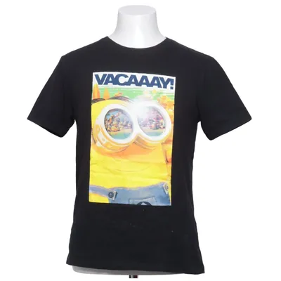 T-shirt (Svart, Flerfärgad) från Minions Polyester, Återvunnen bomull