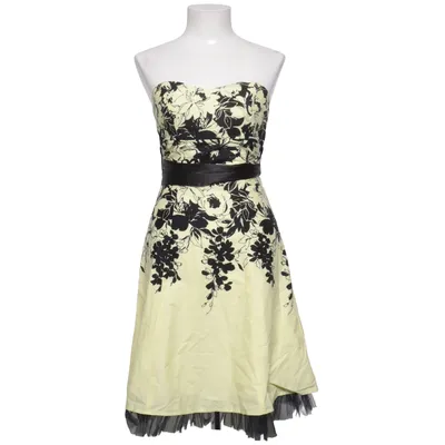 Cocktail dress (Yellow, Black) from Jane Norman Cotton, Elastane, Polyester