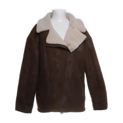 Shearlingjakke (Brun) fra NA-KD Polyester, Kunstpels