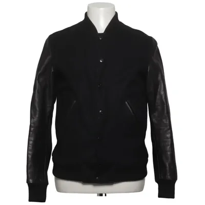 Varsity jacket (Black) from Reigning Champ Cotton, Leather, Nylon, Polyester, Wool