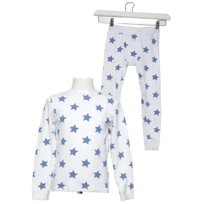 Pyjamasz (Hvid, Blå) fra Next Bomuld, Genanvendt polyester, Viscose