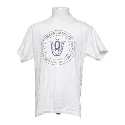 T-shirt (Blanc, Bleu) de Us Basic Coton