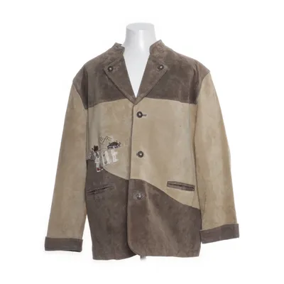 Leather jacket (Green, Beige) from Lekra