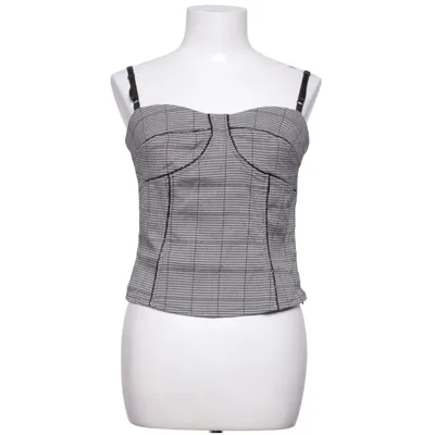 Crop top (Gray, Red) from Closet Elastane, Polyester