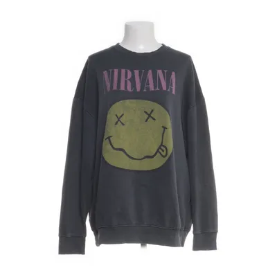 Collegetröja (Grå, Grön) från Nirvana