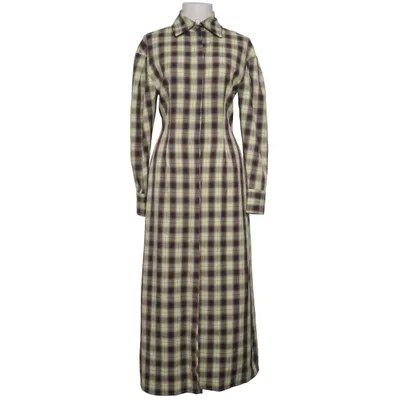 Robe chemise (Jaune, Noir) de Lost Ink Élasthane, Polyester, Viscose