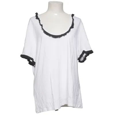 T-shirt (Vit, Svart) från Pompöös Elastan, Viskos