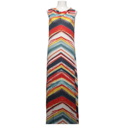 Maxi jurk (Blauw, Meerkleurig) van Smash Elastaan, Viscose
