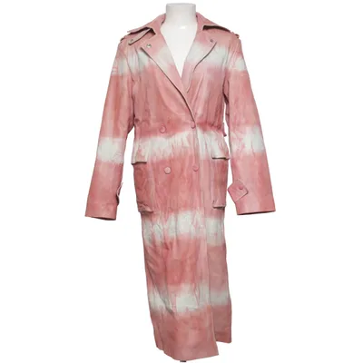 Læderfrakke (Pink, Hvid) fra REMAIN Birger Christensen Læder, Polyester