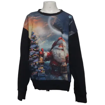 Julesweater (Sort, Flerfarvet) fra Lindex Kids Bomuld, Polyester