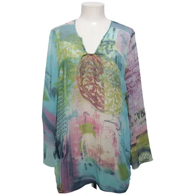 Blouse (Blauw, Meerkleurig) van Damella Polyester
