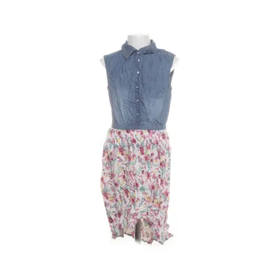 Jurk (Blauw, Wit, Meerkleurig) van Yigga Katoen, Viscose