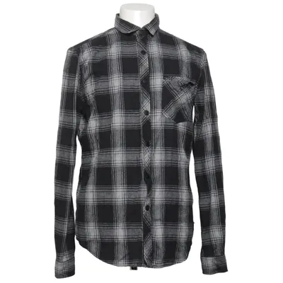 Flannel shirt (Black, White, Gray) from Indigo Cotton, Polyester