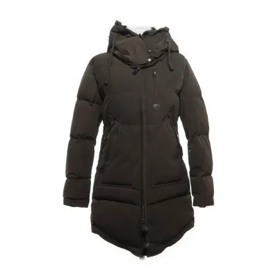 Down jacket (Green) from Cedrico Down, Polyester, Leather, Fur