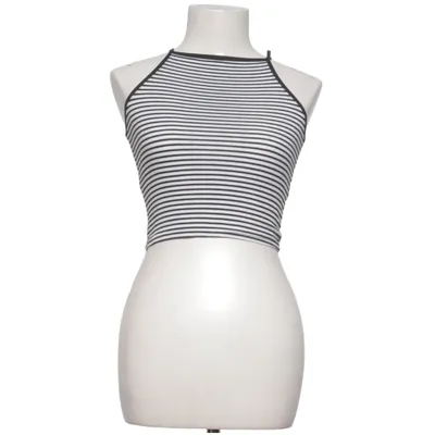 Crop top (Noir, Blanc) de Atmosphere Coton, Élasthane