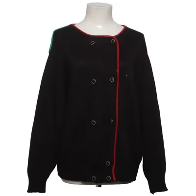 Cardigan (Black, Multicolored) from Martello Acrylic, Cotton, Viscose
