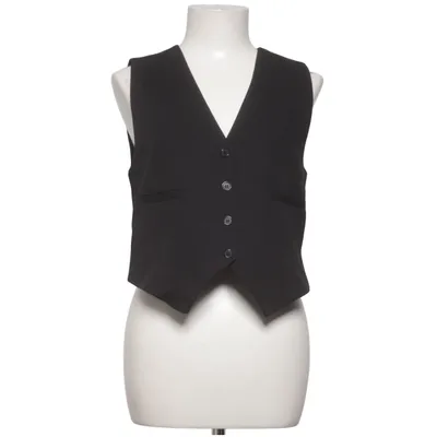 Suit vest (Black) from Junkyard Elastane, Recycled polyester, Viscose