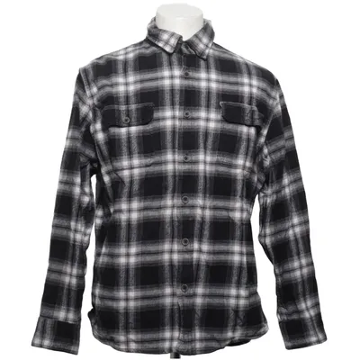 Flannel skjorte (Sort, Hvid) fra Jachs Bomuld
