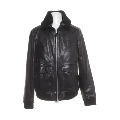 Leren jack (Zwart) van Allsaints Acryl, Elastaan, Polyester, Leer