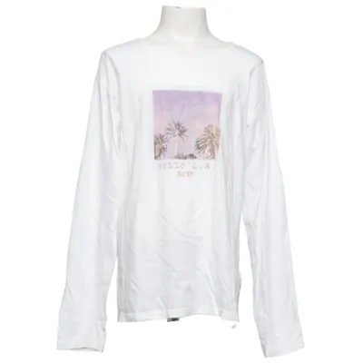 Long sleeve T-shirt (White) from Roxy Girl Cotton