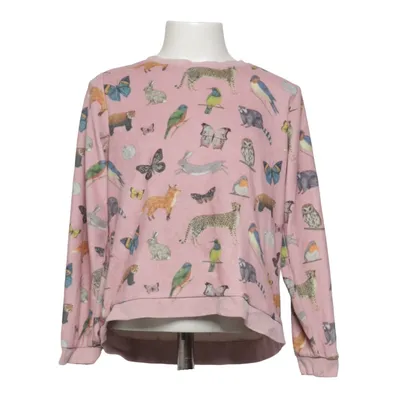 Sweatshirt (Roze, Meerkleurig) van Kelzuki x H&M Polyester, Elastaan