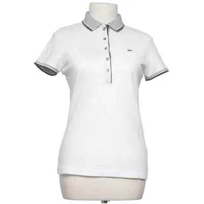 Polotrøje (Hvid) fra Lacoste Bomuld, Elastan