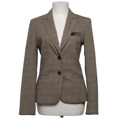 Blazer (Beige, Grau) von Comma Acetat, Elasthan, Polyester, Viskose