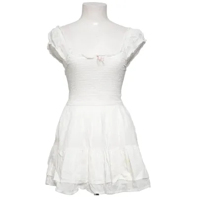 Robe (Blanc) de Stradivarius Coton, Élasthane, Polyester