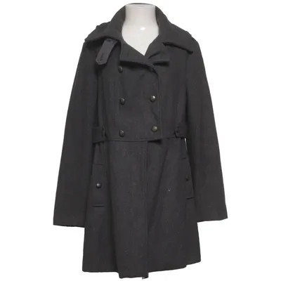 Coat (Gray) from Ellos Plus Collection Polyester, Viscose, Wool