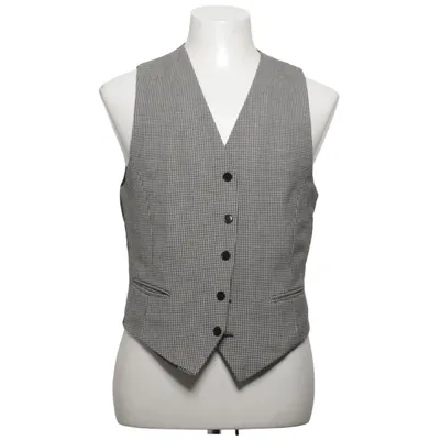 Suit vest (Black, White) from Regency Polyester, Wool