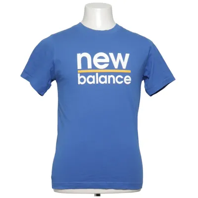 T-shirt (Blauw, Meerkleurig) van New Balance Katoen, Polyester