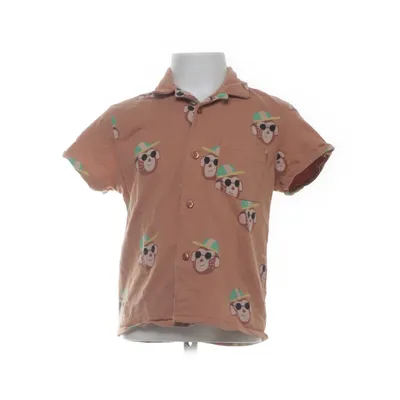 Kortärmad skjorta (Brun, Flerfärgad) från Lindex Kids Bomull