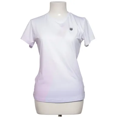 T-shirt (Blanc, Violet) de K-Swiss Élasthane, Polyester recyclé