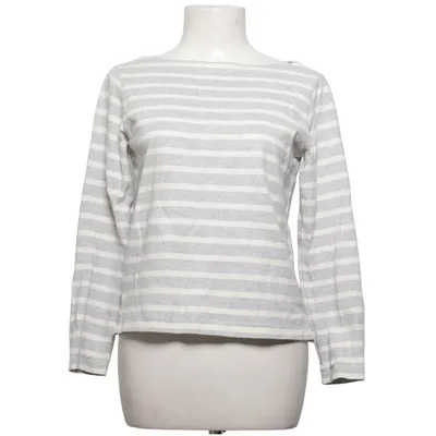 Long sleeve T-shirt (Gray, White) from Uniqlo Cotton