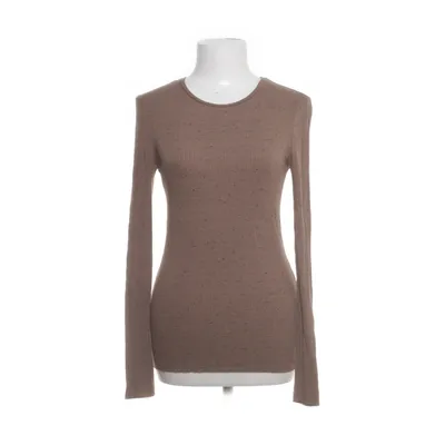 Långärmad t-shirt (Brun, Svart) från By Malene Birger Elastan, Ull, Viskos