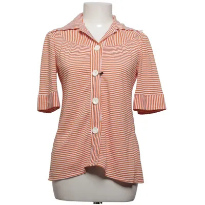 Kortærmet skjorte (Orange, Hvid) fra Vintage Akryl
