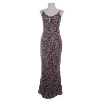 Maxi dress (Beige, Black) Elastane, Polyester