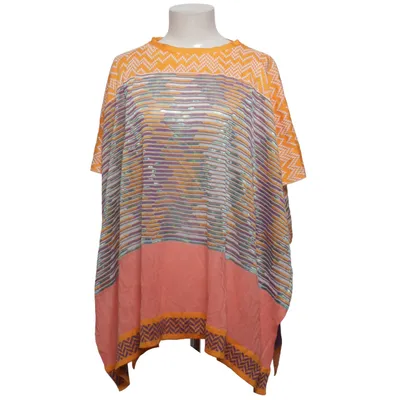 Poncho (Geel, Meerkleurig) van Missoni Katoen, Viscose