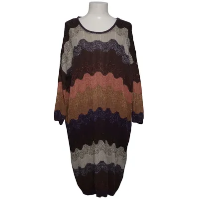 Kjole (Lilla, Brun, Flerfarvet) fra Missoni Lindex Akryl, Bomuld