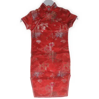 Cheongsam (Rood, Meerkleurig) van Jing Xiu Fang Polyamide, Polyester