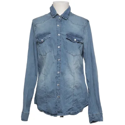 Denim blouse (Blauw) van Cellbes Katoen, Elastaan