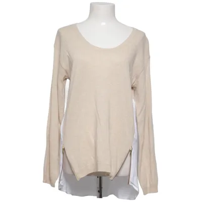 Sweater (Beige, White) from Gwynedds Cashmere, Merino wool, Polyamide, Viscose