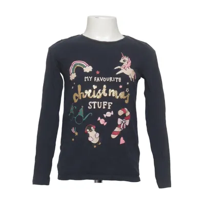 Langarmshirt (Weiß, Blau, Gold) von H&M Kids Baumwolle, Elasthan